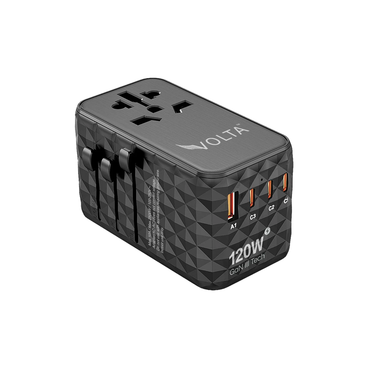 Volta 120W Travel Adapter