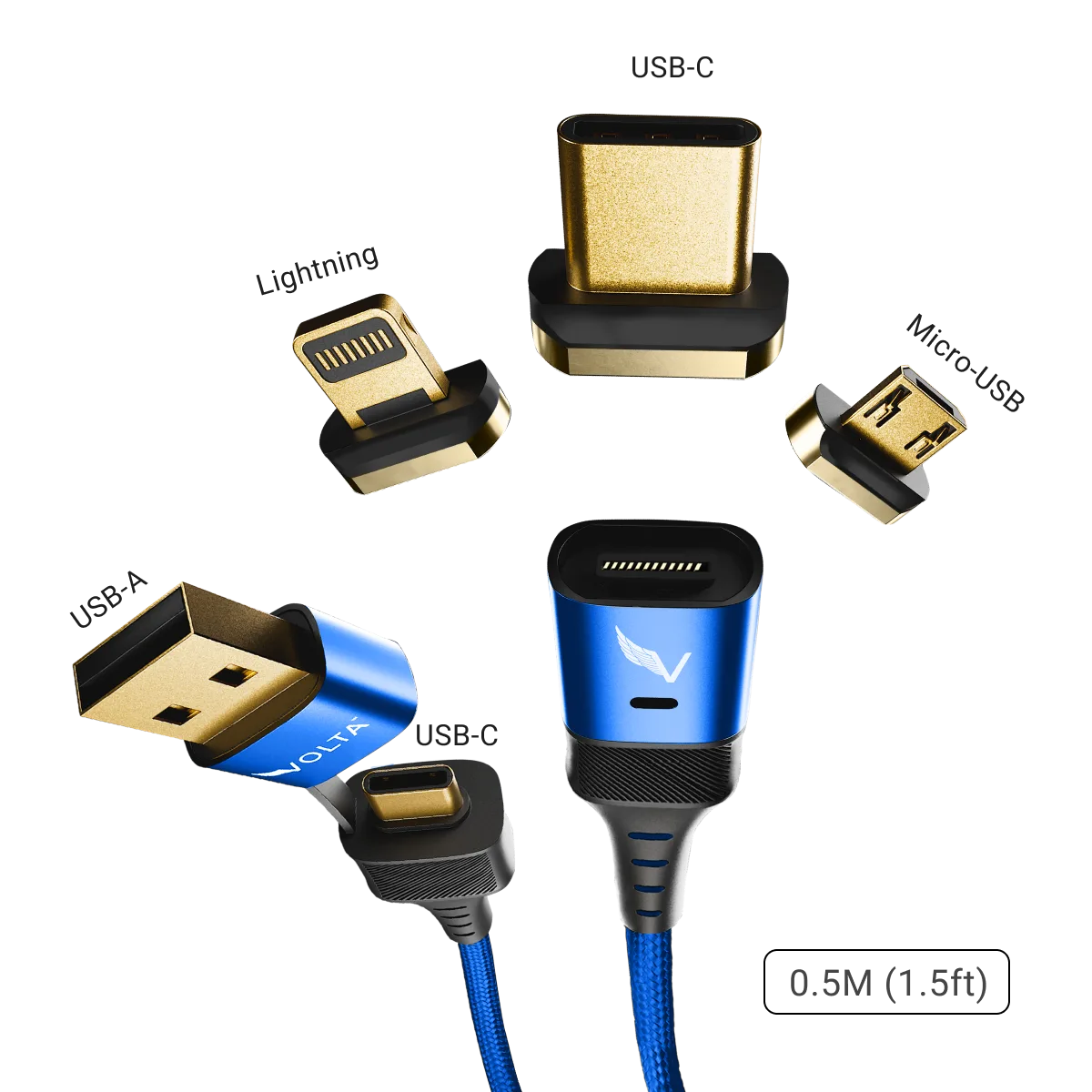 Volta Max 240W Cable Set, Red