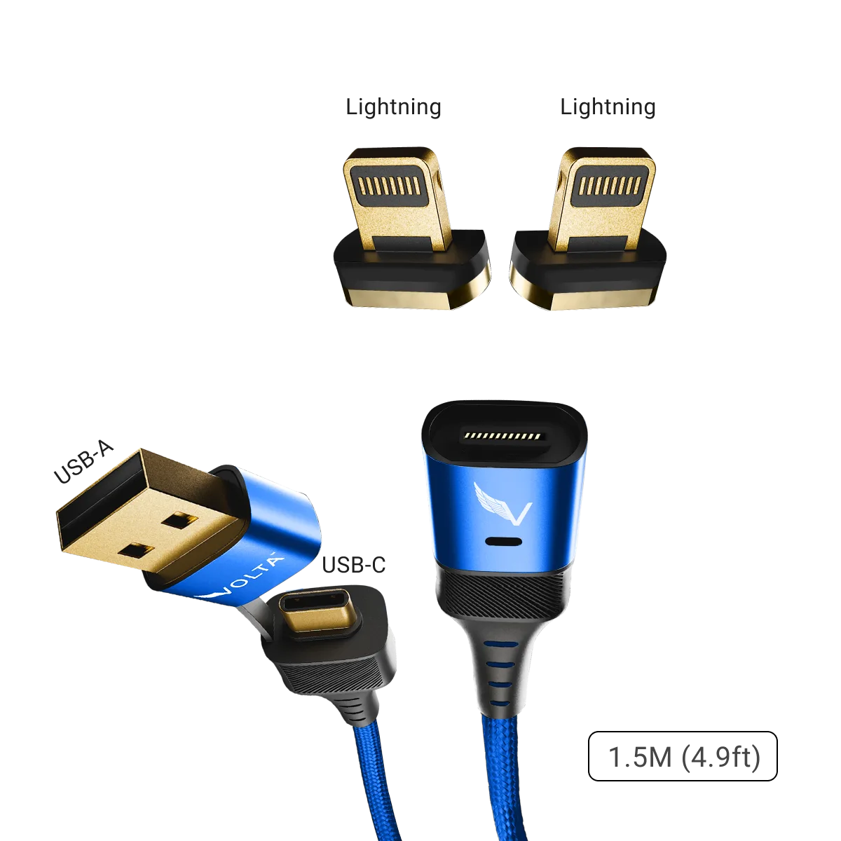 Volta Max 240W Cable Set, Red