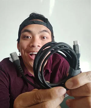 Greg with 60W Volta Spark magnetic cable