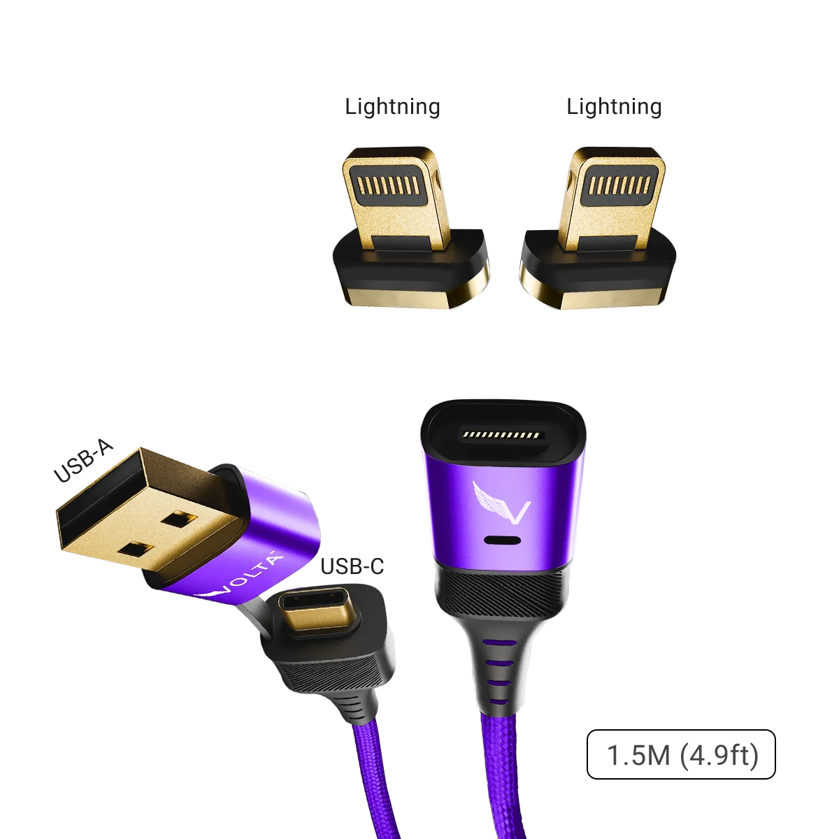 Volta Max 240W Cable Set, Red