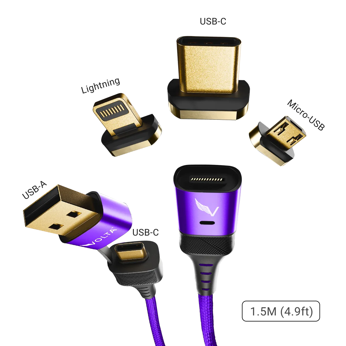 Volta Max 240W Cable Set, Red