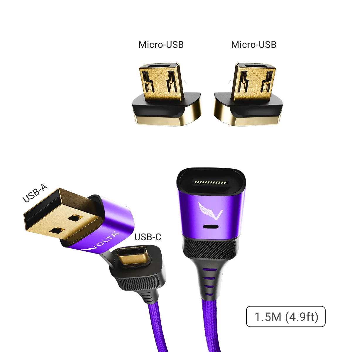 Volta Max 240W Cable Set, Red