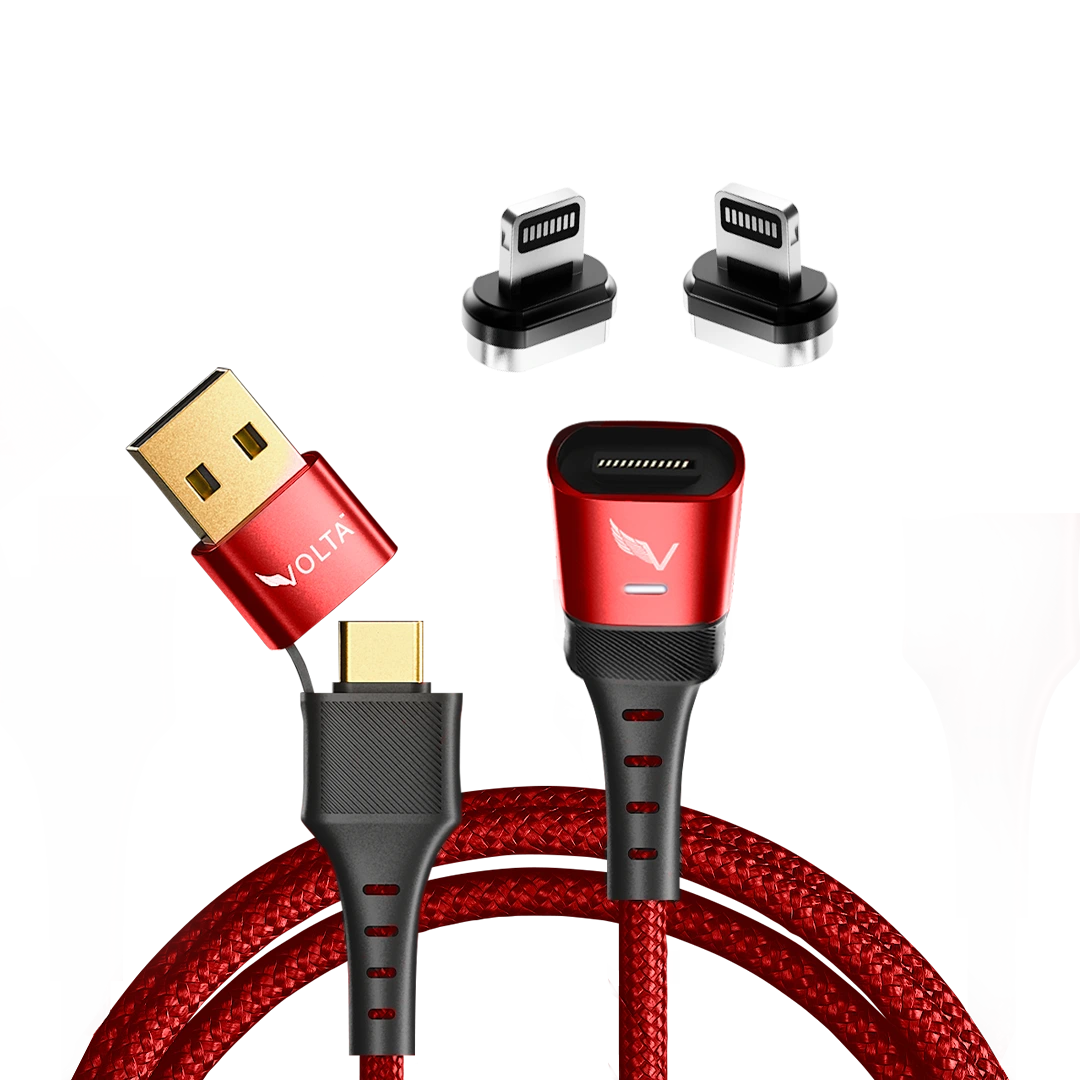 Volta Max 240W Cable Set, Red