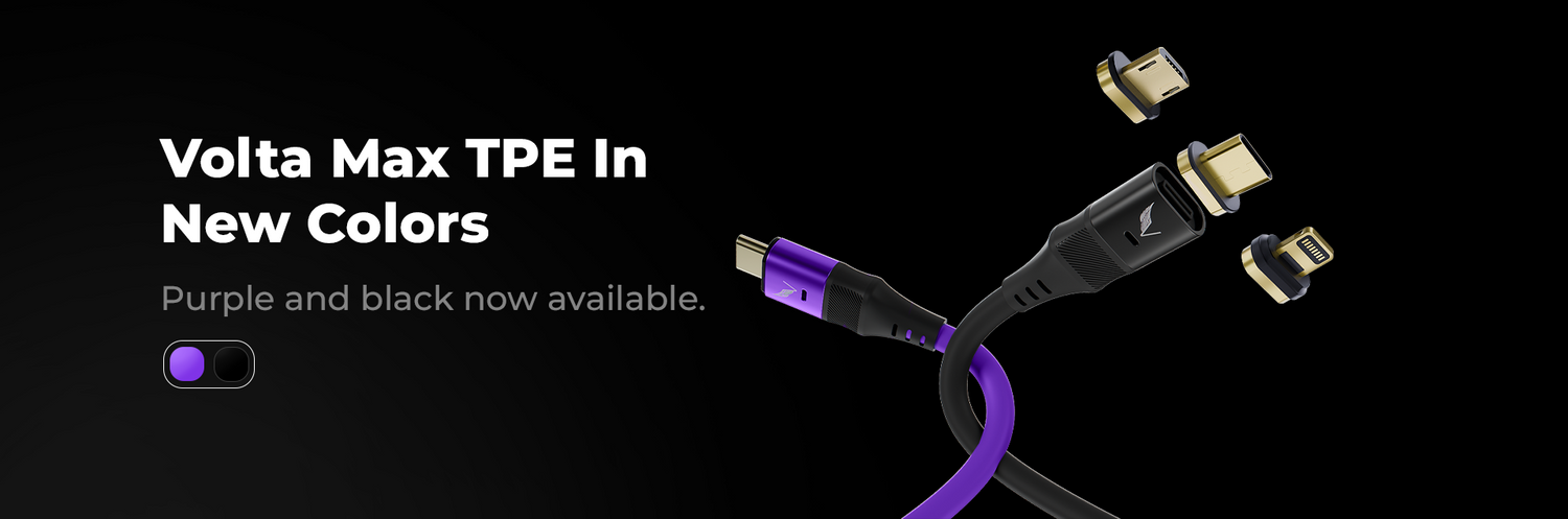 Introducing the Volta Max Teal Purple and Black Cable: A New Hue, Same Convenience