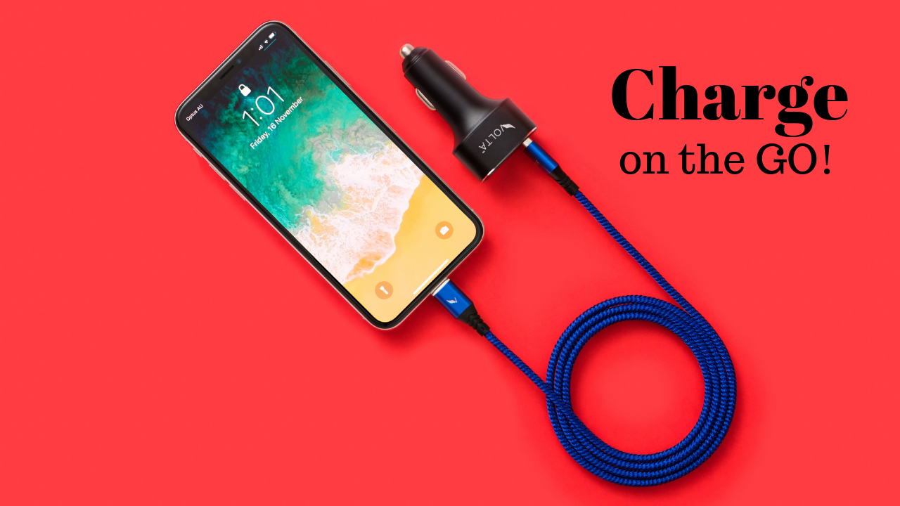 Charge on the go with Volta Car Charger