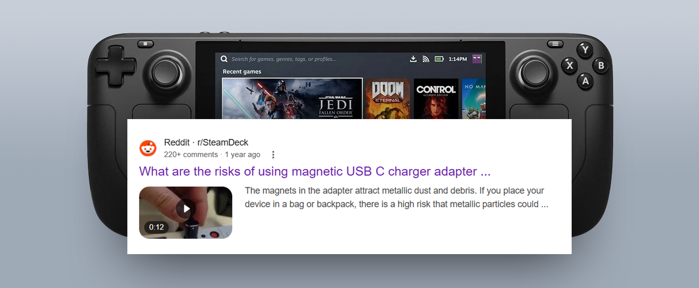 Is a Magnetic USB-C Cable Safe for the Steam Deck? What 220 Reddit Users Got Wrong