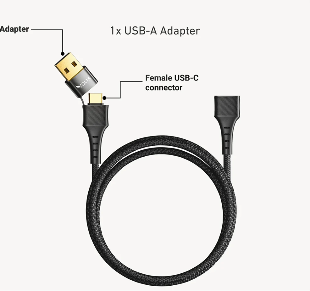 Volta USB-C & A Verlängerungskabel