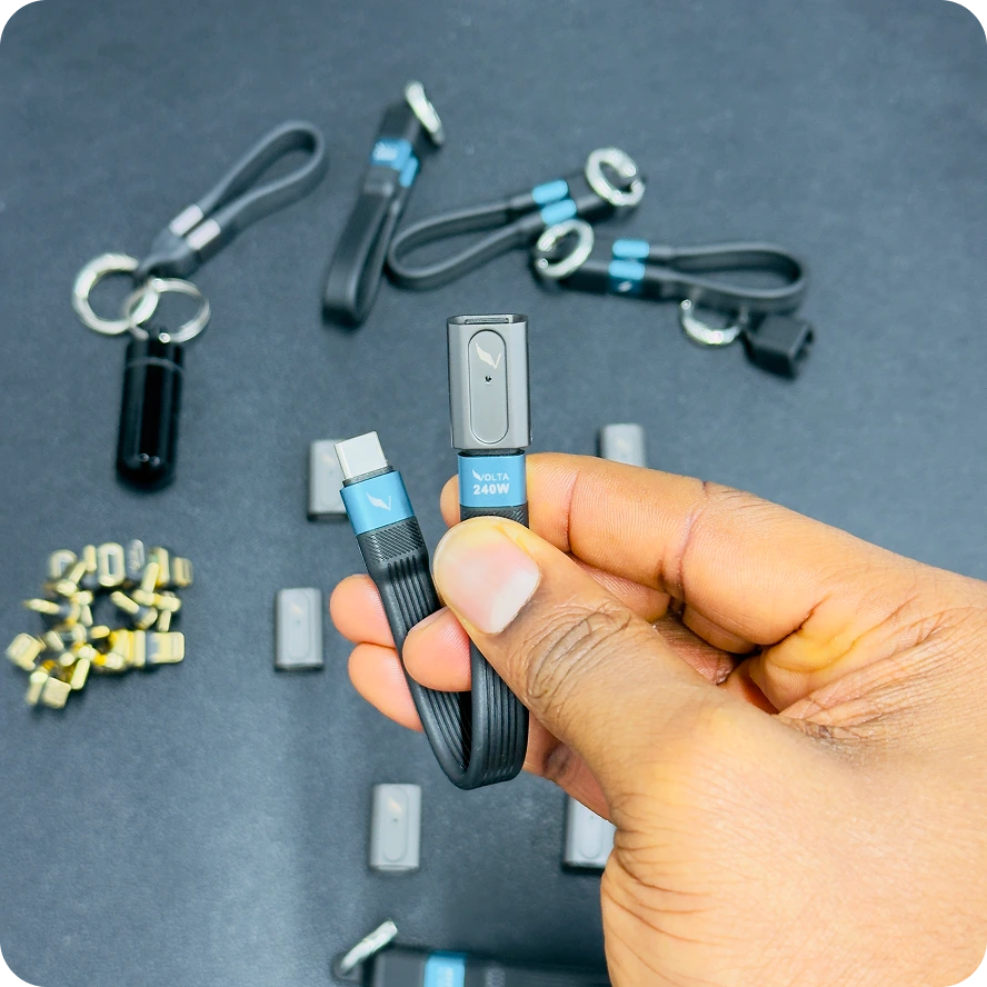 Volta Zero cable with the Volta Mag Adapter connected to it